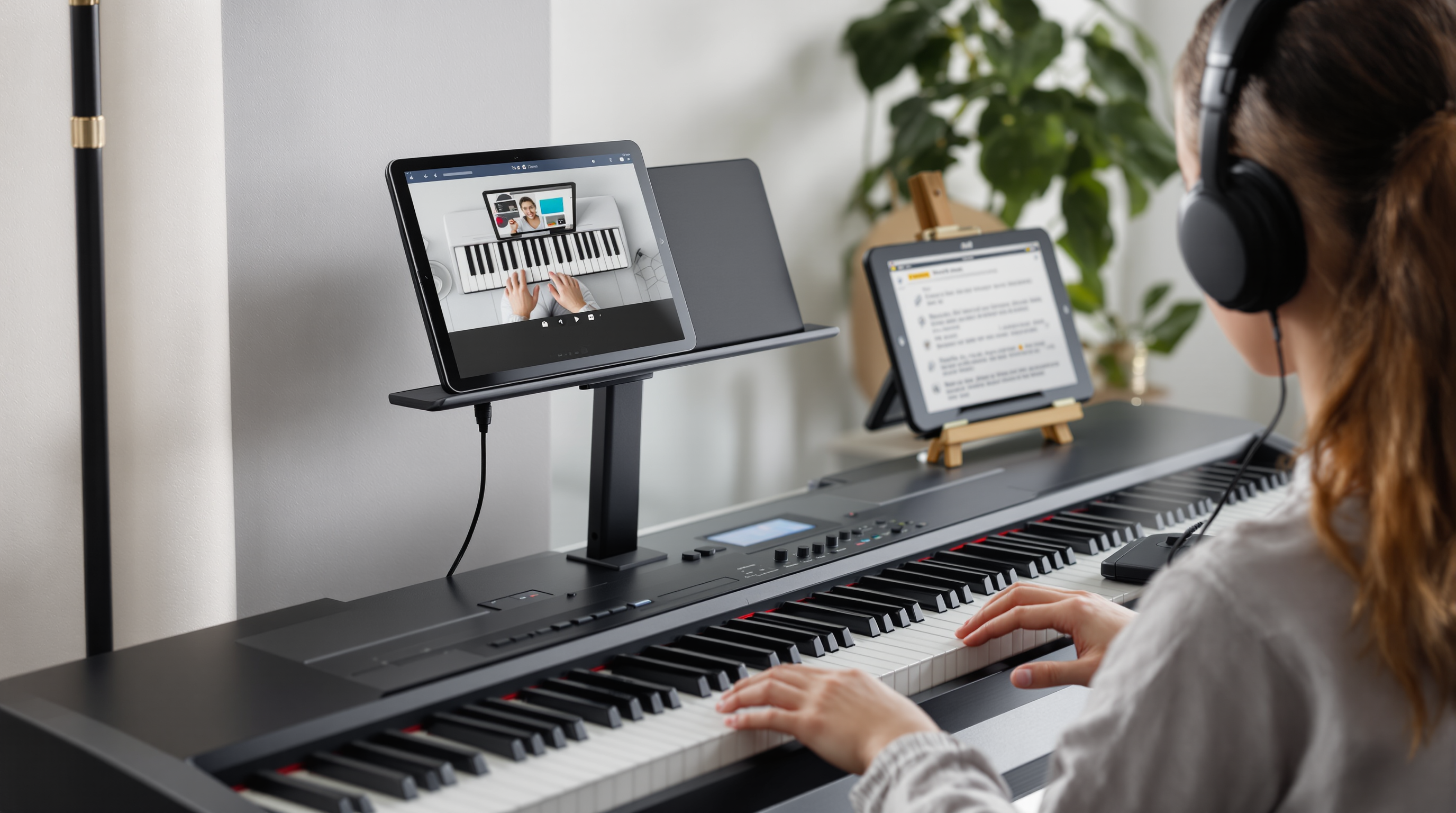 Child learning music online with Mirco Lieber