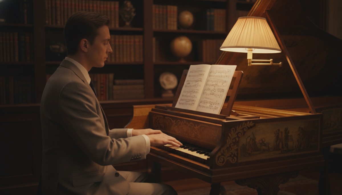 Online harpsichord teacher, Mirco Lieber