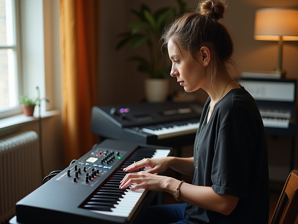 Online keyboard lesson with Mirco Lieber